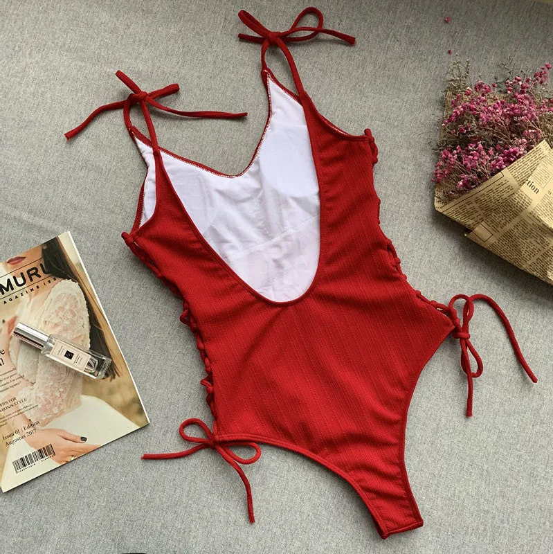 Side Tie One Piece Laura