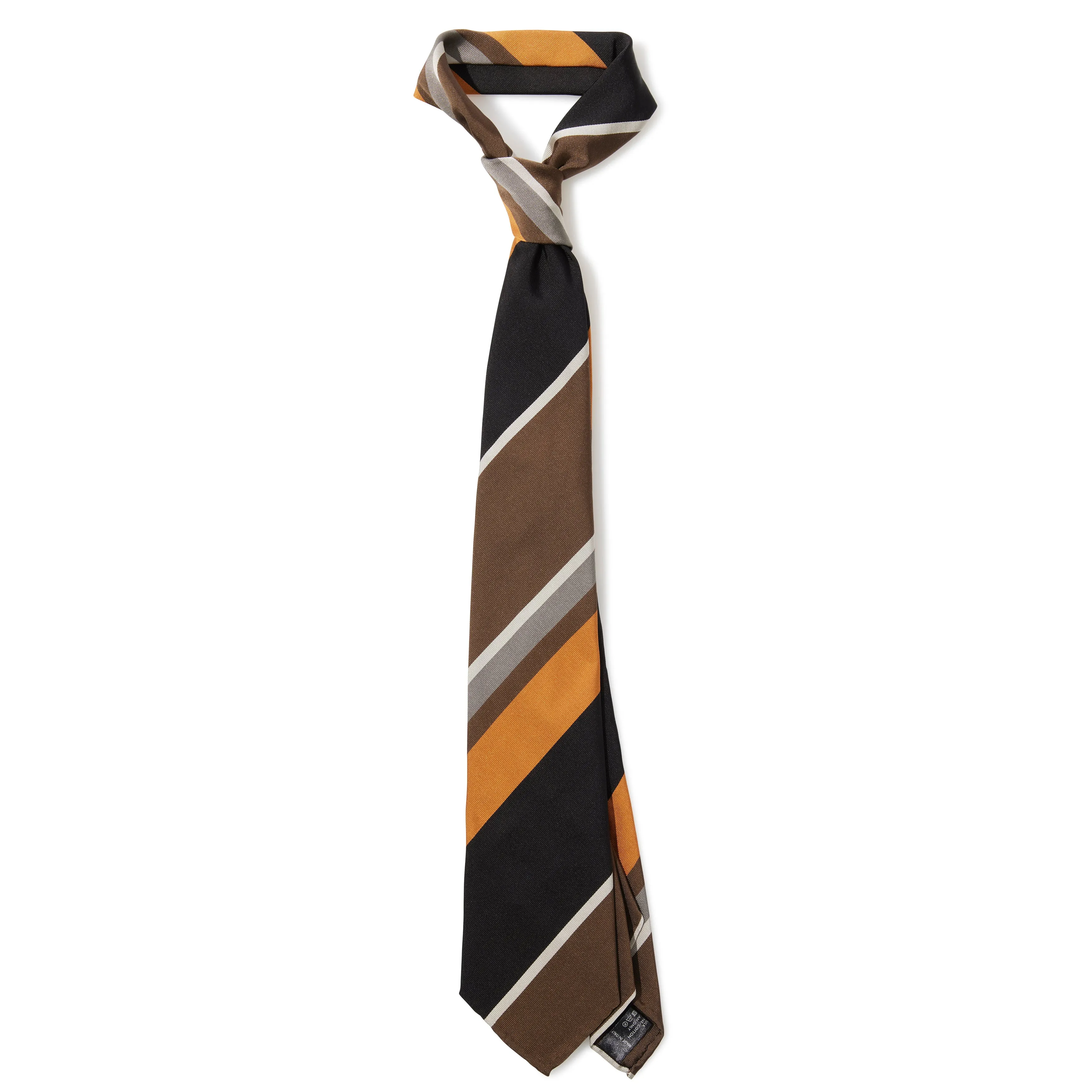 Silk/Cotton Multi Stripe Seven-fold Tie