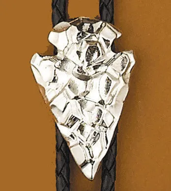 Silver Arrowhead Bolo Tie Made In The USA