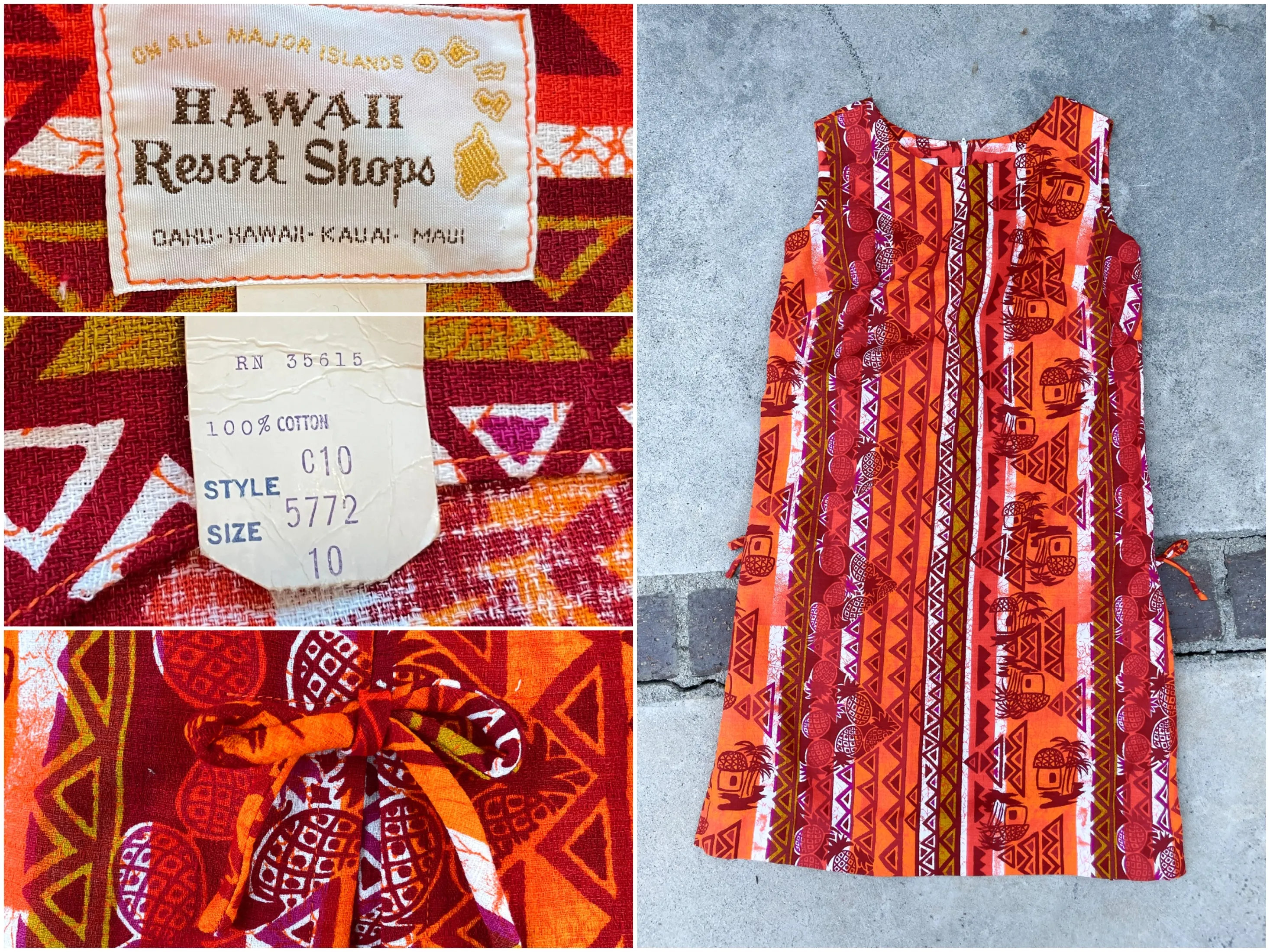 SOLD 70s Hawiian Honeymoon Set, Dress Shirt Shorts/3 Piece Set