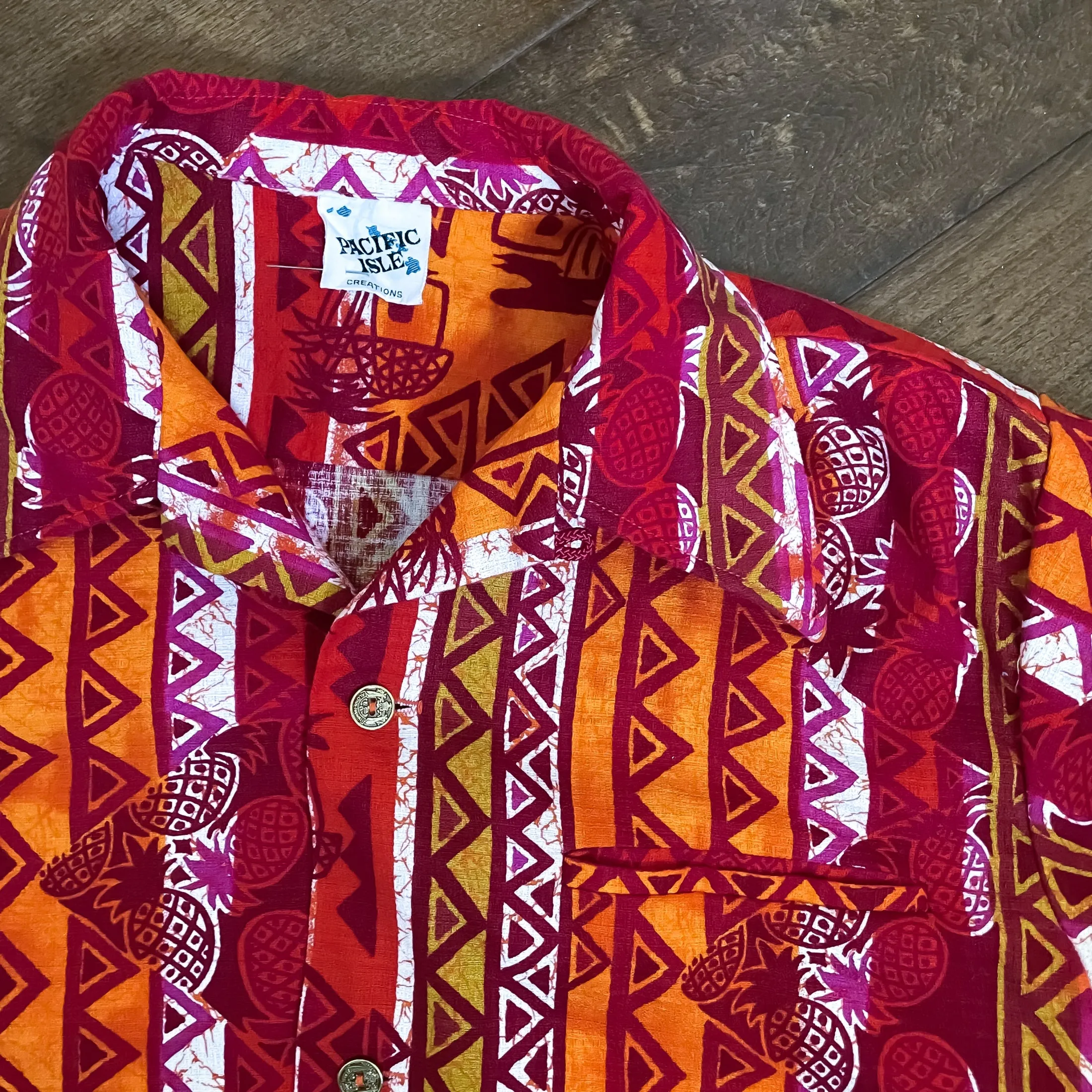SOLD 70s Hawiian Honeymoon Set, Dress Shirt Shorts/3 Piece Set