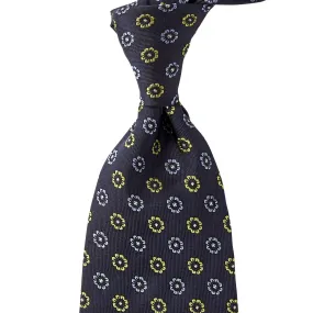 Sovereign Grade Navy Blue and Lime Jacquard Tie