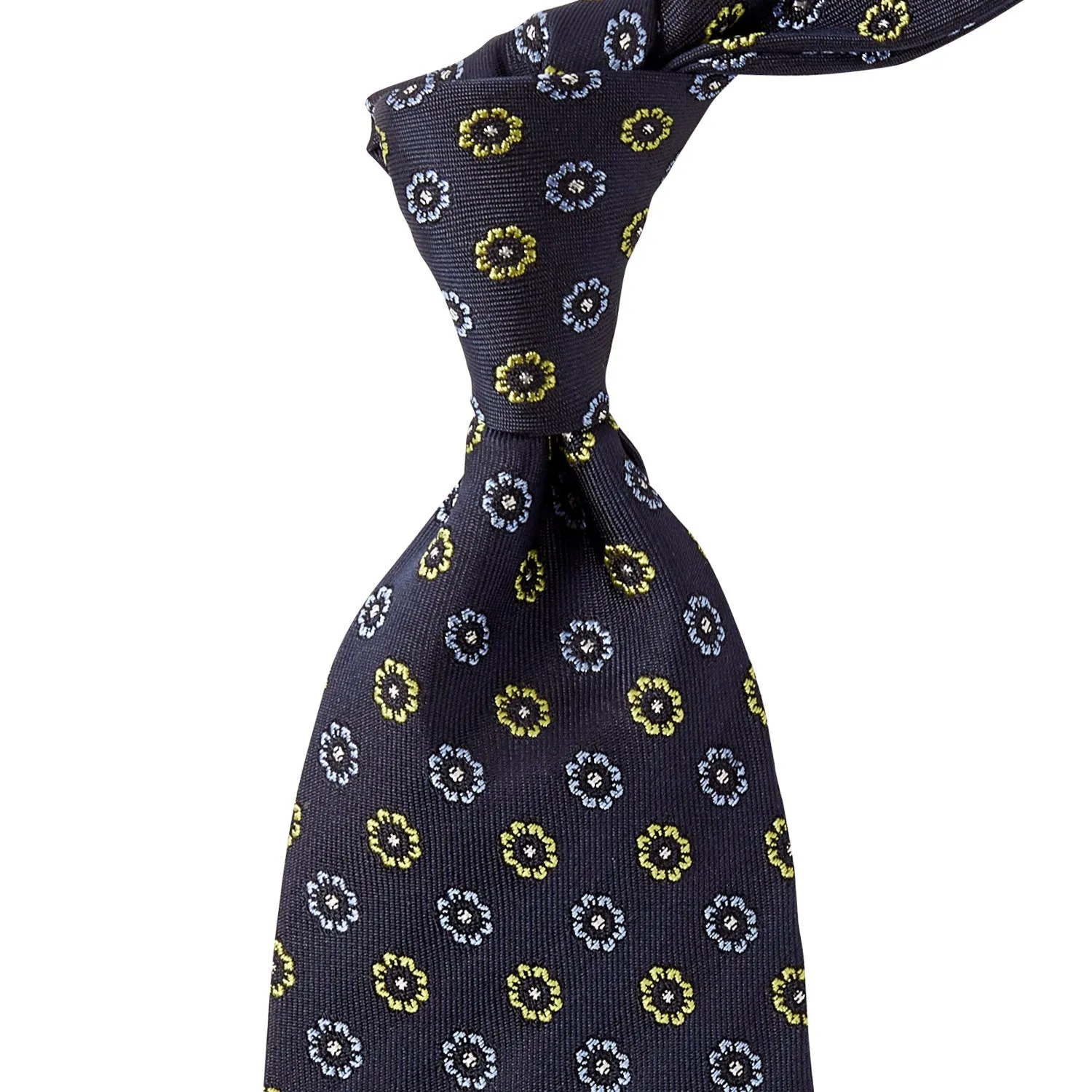 Sovereign Grade Navy Blue and Lime Jacquard Tie
