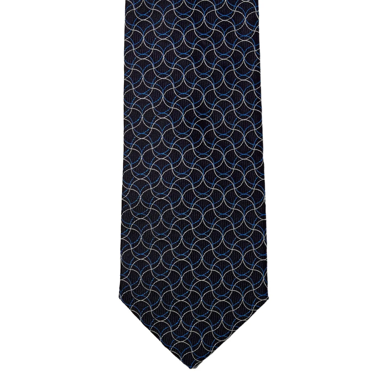 Sovereign Grade Navy Swirl Jacquard Tie