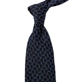 Sovereign Grade Navy Swirl Jacquard Tie