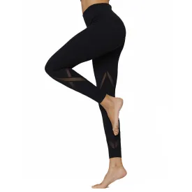 The Carmen Mesh Leggings in Black