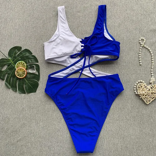 Twisted Strap One Piece Emily