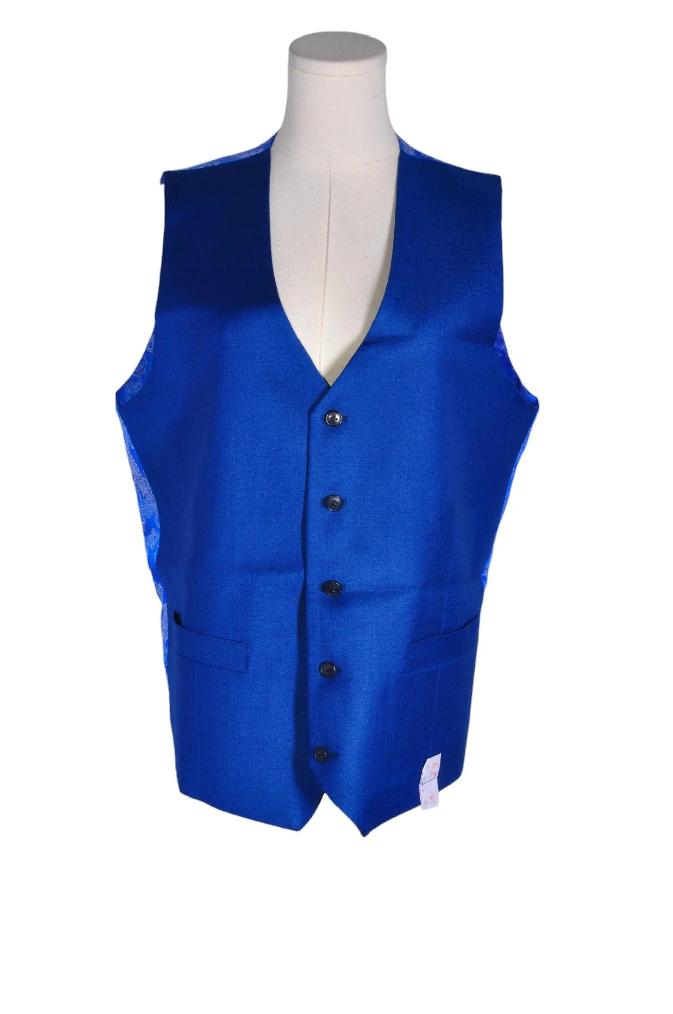 UNBRANDED Men Vests Regular fit in Blue - M