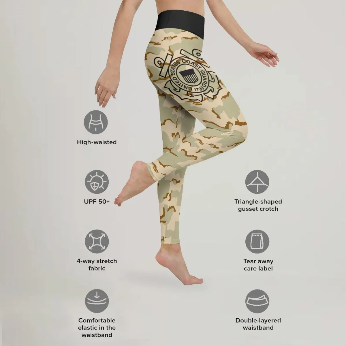 USA Coast Guard Veteran Leggings