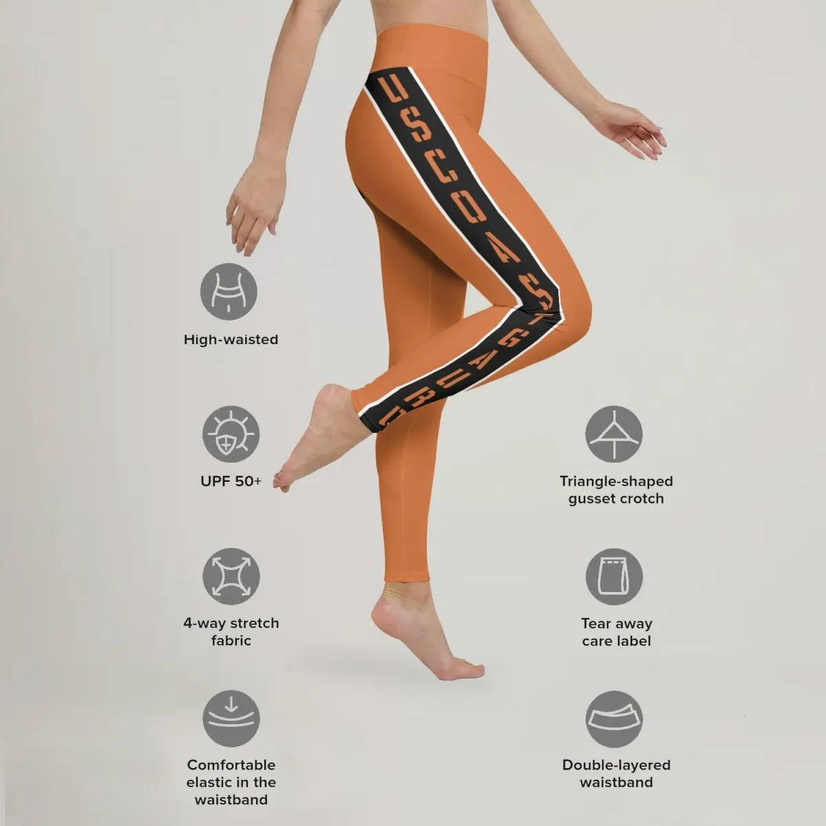 USA Cost Guard Veteran Leggings