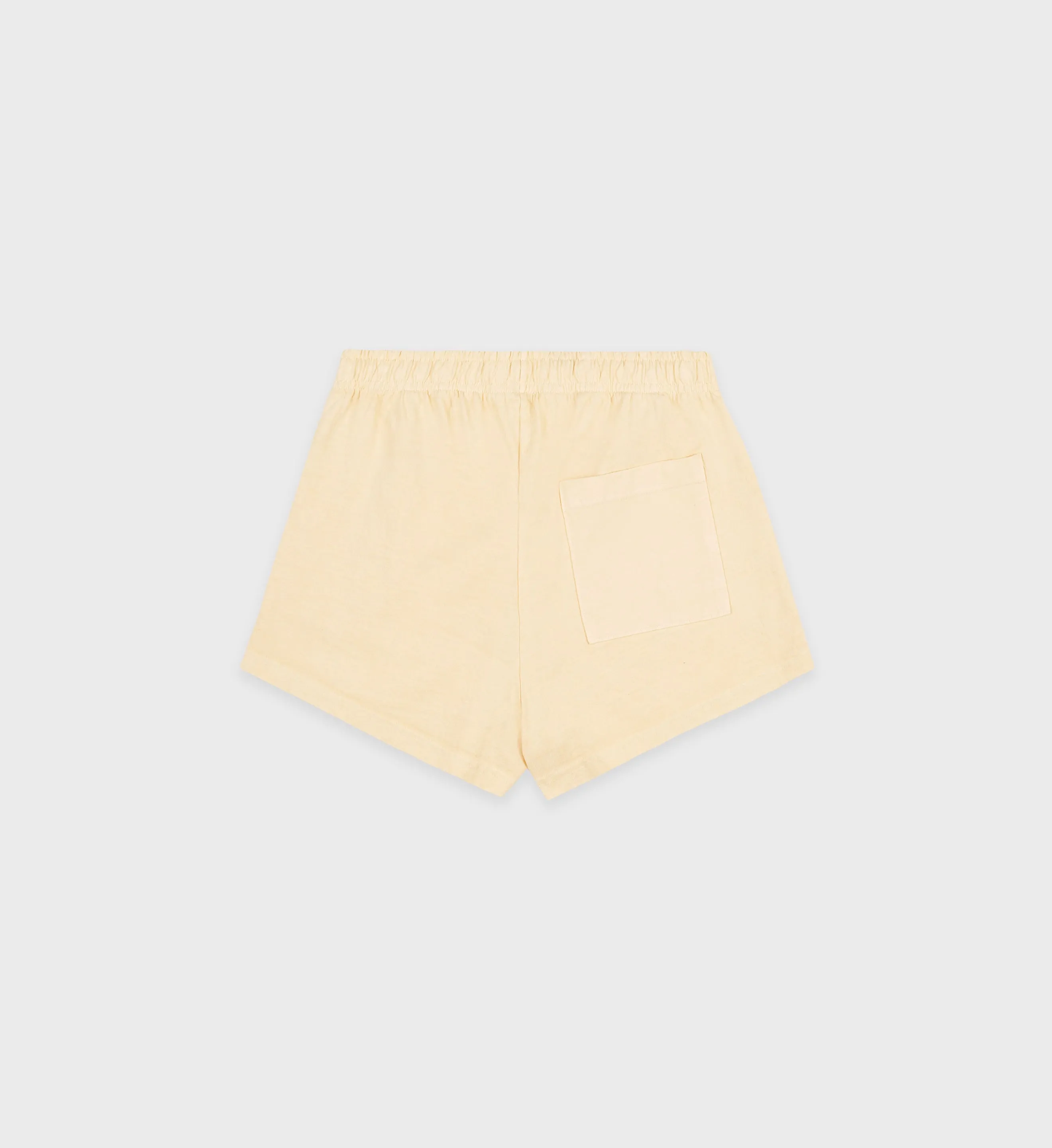 USA Health Club Disco Short - Almond/China Blue