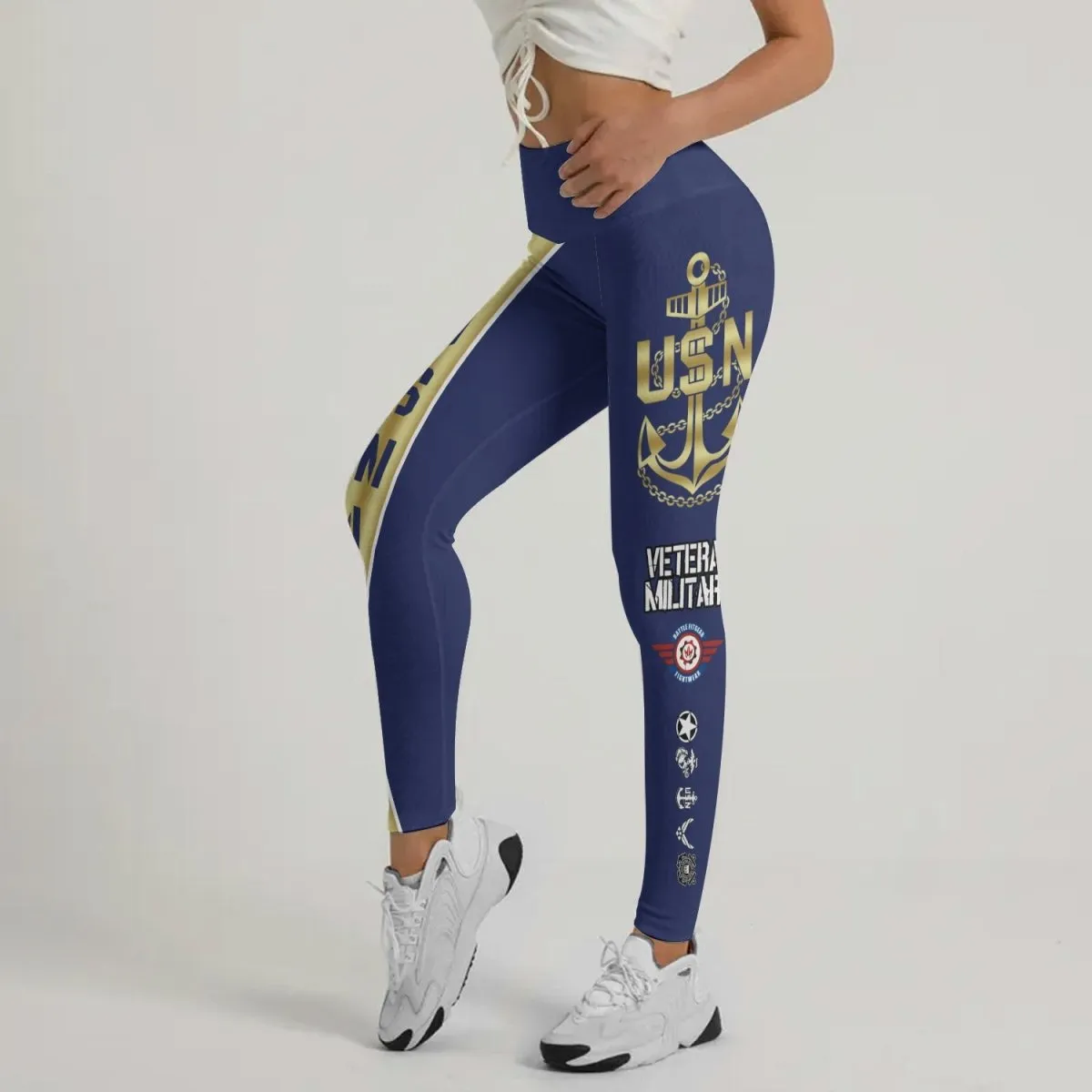 USA Navy Veteran Leggings