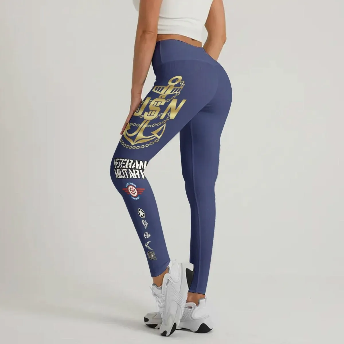 USA Navy Veteran Leggings
