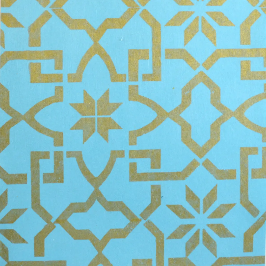 Walter Knabe Small Agean Hand Printed Wall Covering