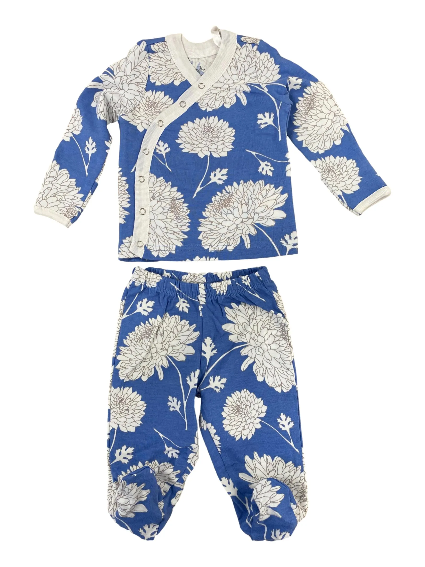 Zoe Floral 2 Piece Baby Kimono Set